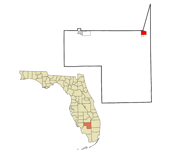 Clewiston, Florida city map — HOA communities