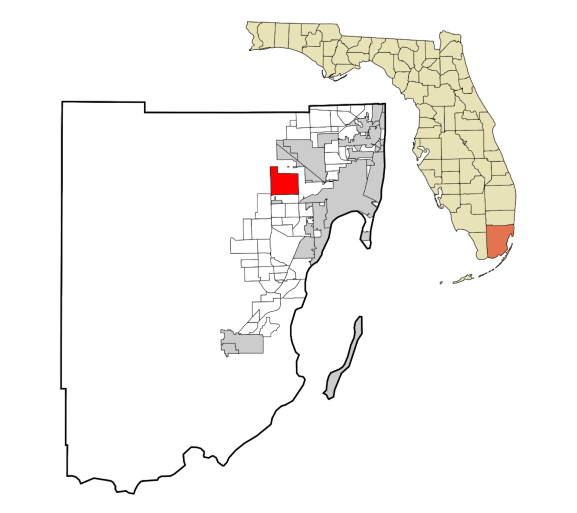 Doral, Florida city map — HOA communities