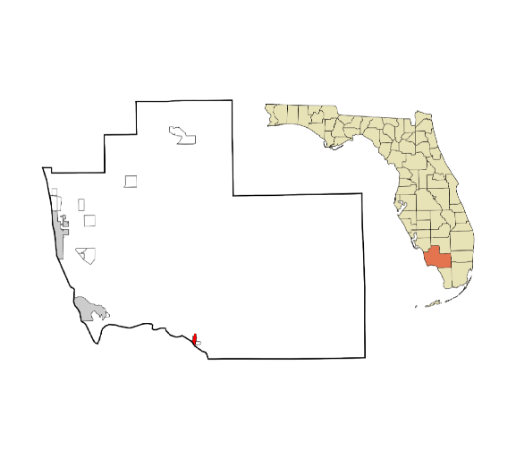 Everglades City, Florida city map — HOA communities
