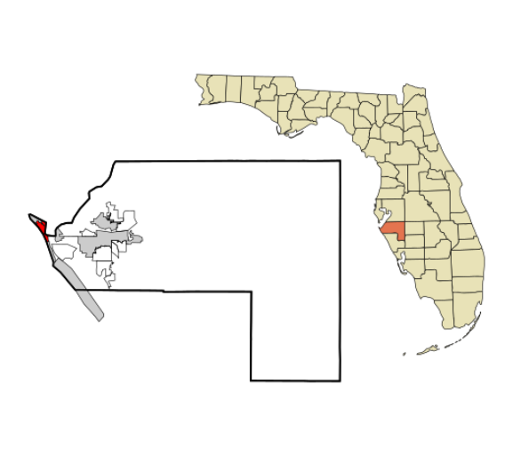 Holmes Beach, Florida city map — HOA communities