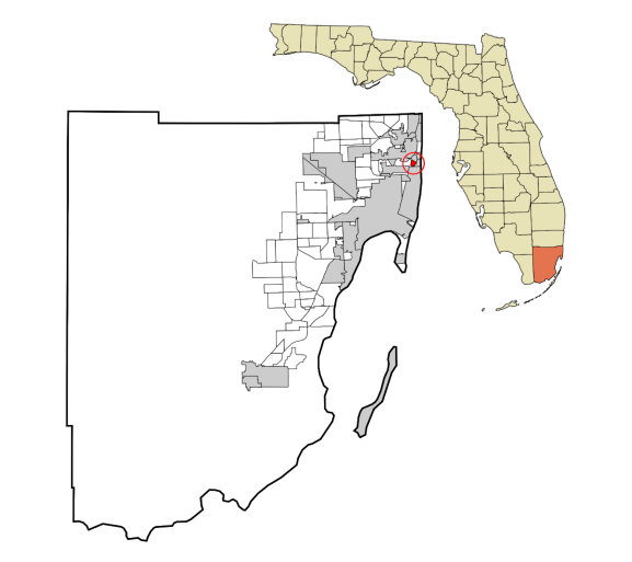 Indian Creek, Florida city map — HOA communities