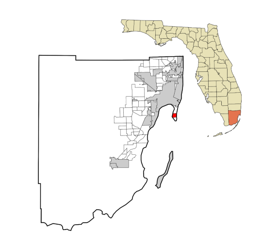 Key Biscayne, Florida city map — HOA communities