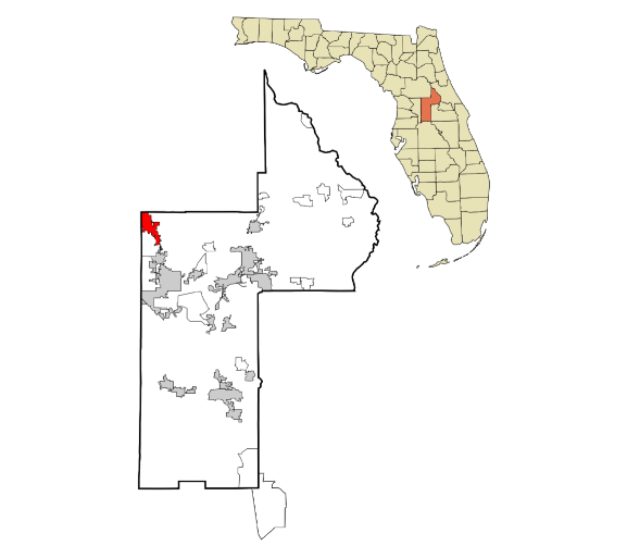 Lady Lake, Florida city map — HOA communities