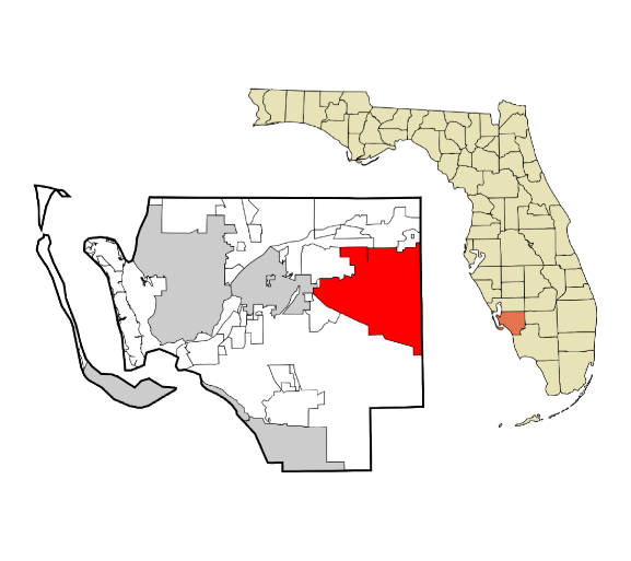 Lehigh Acres, Florida city map — HOA communities