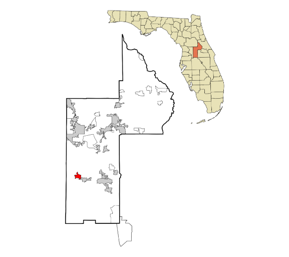 Mascotte, Florida city map — HOA communities