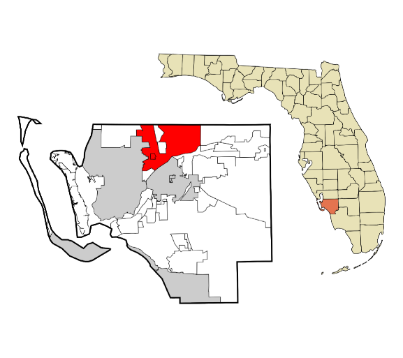 North Fort Myers, Florida city map — HOA communities