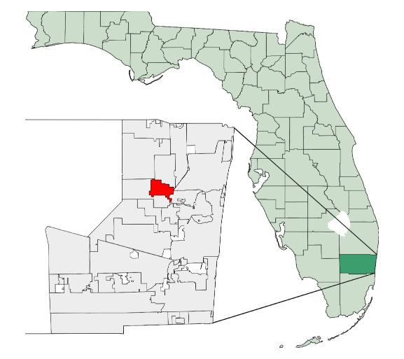 North Lauderdale, Florida city map — HOA communities