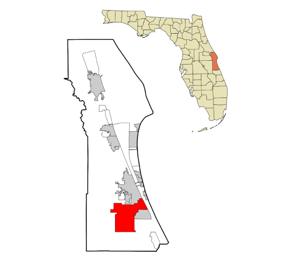 Palm Bay, Florida city map — HOA communities