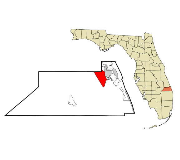 Palm City, Florida city map — HOA communities