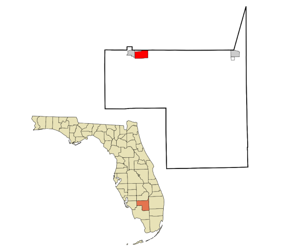 Port LaBelle, Florida city map — HOA communities