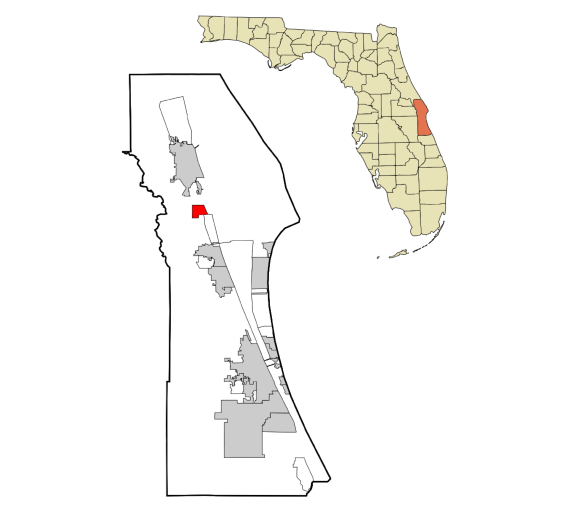 Port St John, Florida city map — HOA communities