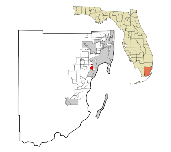 South Miami, Florida city map — HOA communities