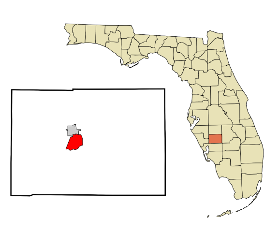 Southeast Arcadia, Florida city map — HOA communities