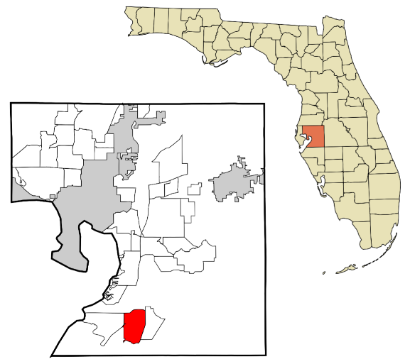 Sun City Center, Florida city map — HOA communities
