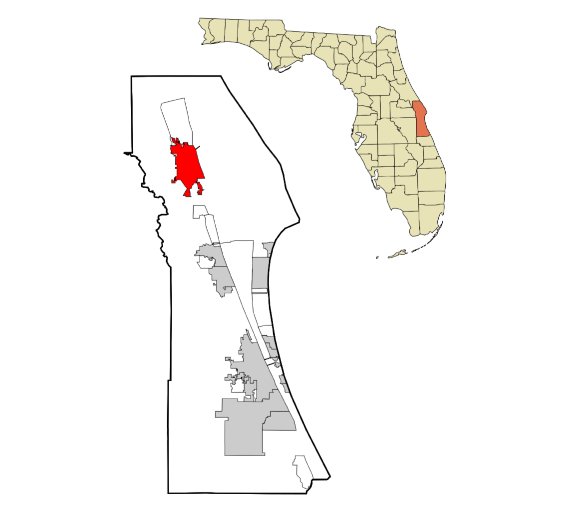 Titusville, Florida city map — HOA communities