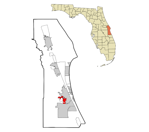 West Melbourne, Florida city map — HOA communities
