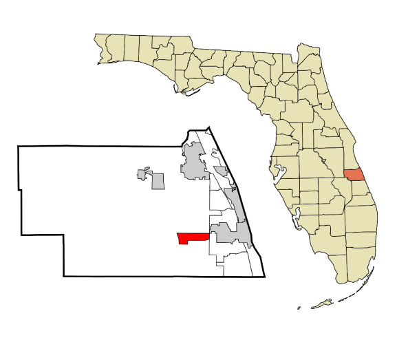 West Vero Corridor, Florida city map — HOA communities