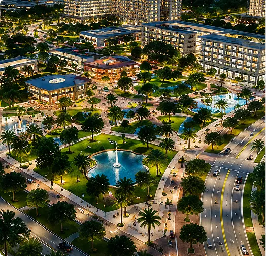 Main Street at Coconut Creek new construction in Coconut Creek, Florida