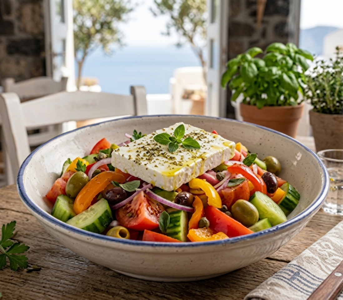 Greek salad at Ethos Greek Bistro