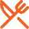 Icon for city restaurants and entertainment advertising
