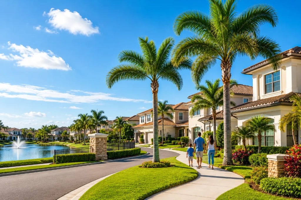 Florida HOA community with families